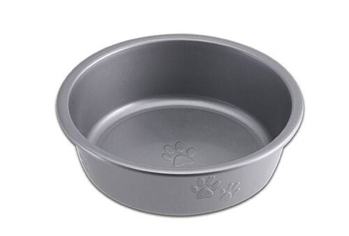 Dolce Luminoso Large Silver Dog Bowl