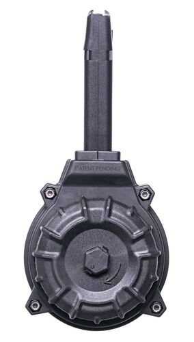 17/19 9mm Polymer 50 Round Drum Magazine in Black