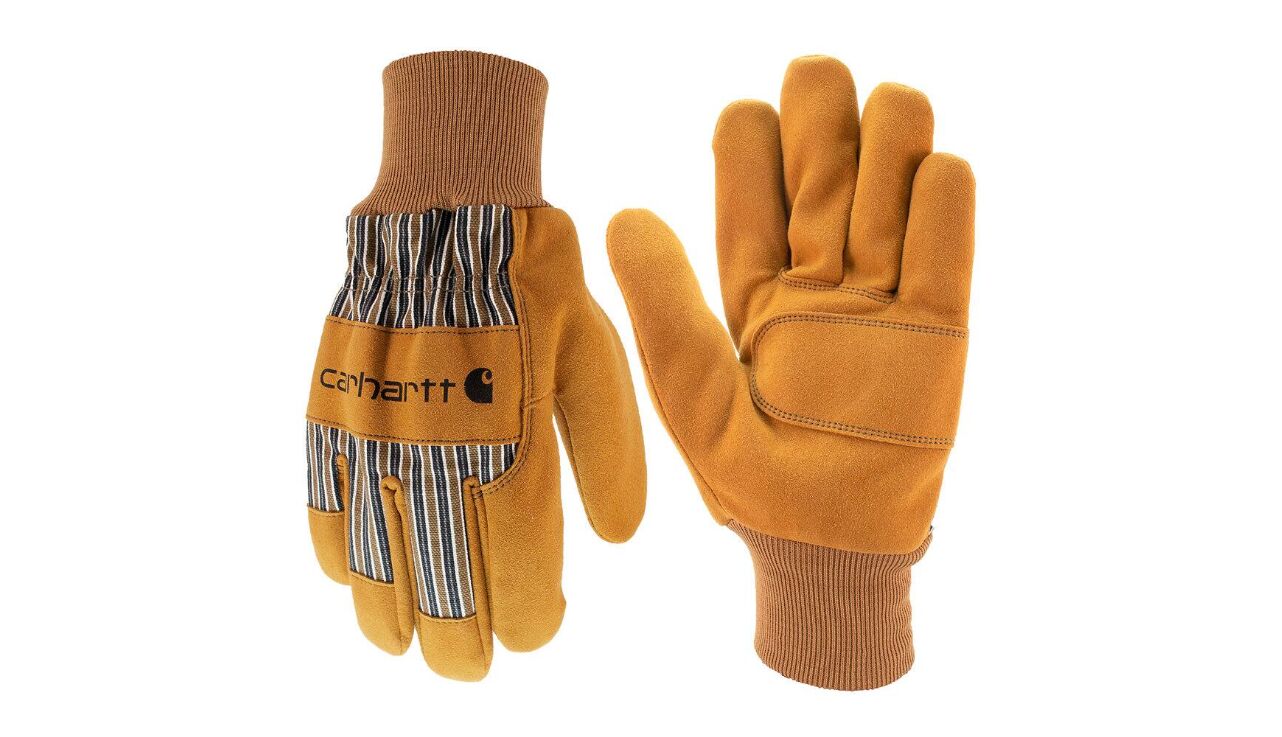 Carhartt Men's Insulated Suede Gloves with Knit Cuff