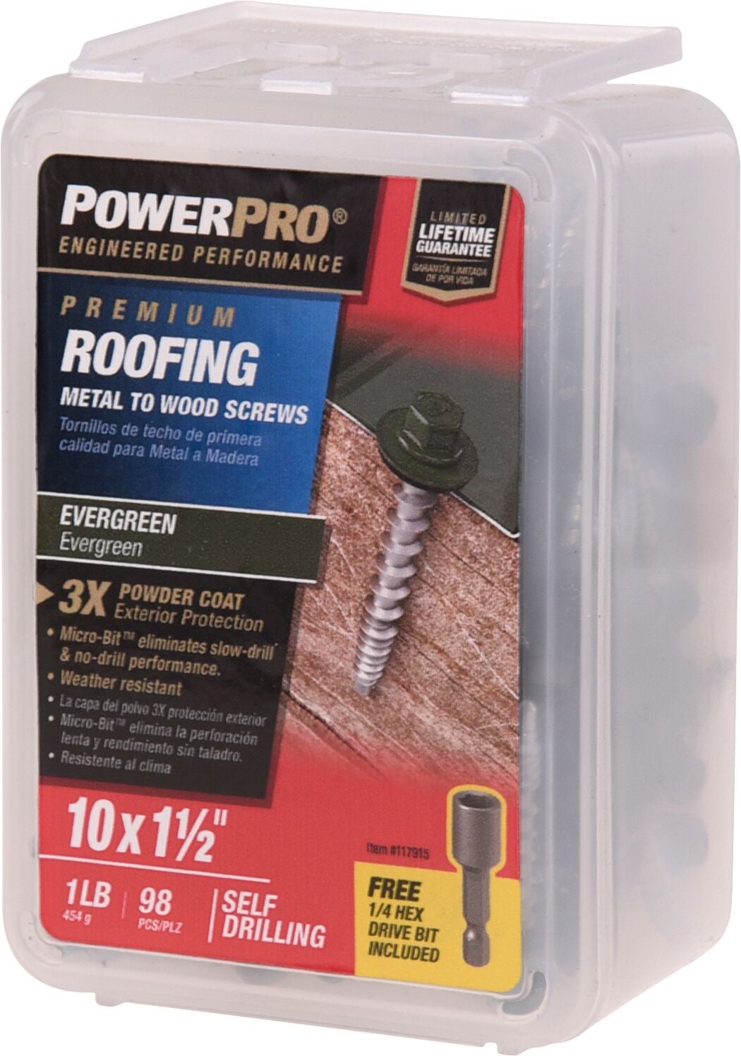 Roofing Metal to Wood Self-Drilling Screws