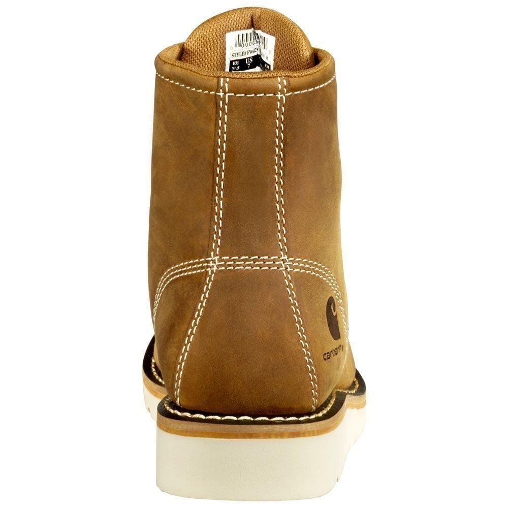 Women's 6" Non-Safety Toe Wedge Boot in Brown Oil Tanned
