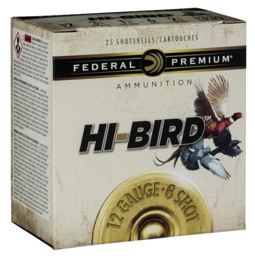 HI-BIRD 12 Gauge 2.75" #6 Shotshells - 25 Rounds