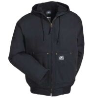 ジャケット・アウター Polar King By Key Black Duck Parka Polar King Men's Insulated Wash Duck Jacket