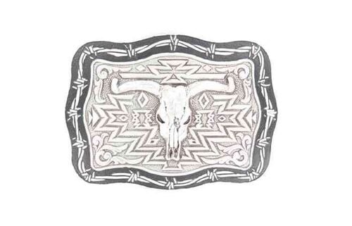 Men's Steer Skull Belt Buckle
