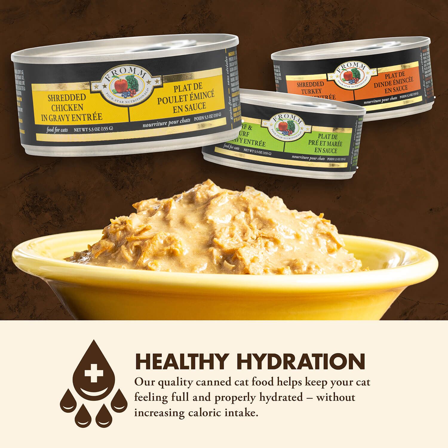 Fromm Shredded Chicken in Gravy Entree Wet Cat Food oz