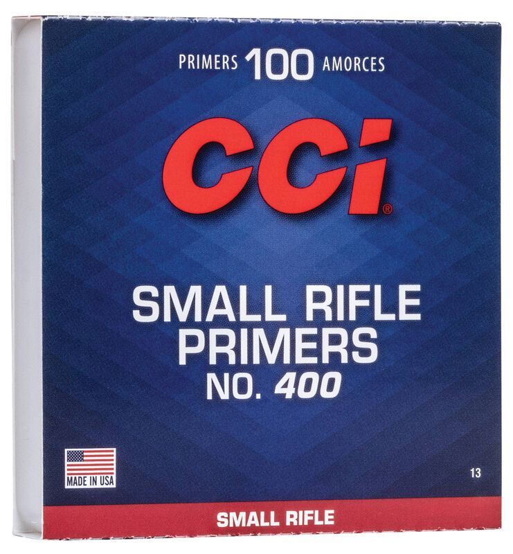 CCI 400 STD Small Rifle Primers - 100 Count