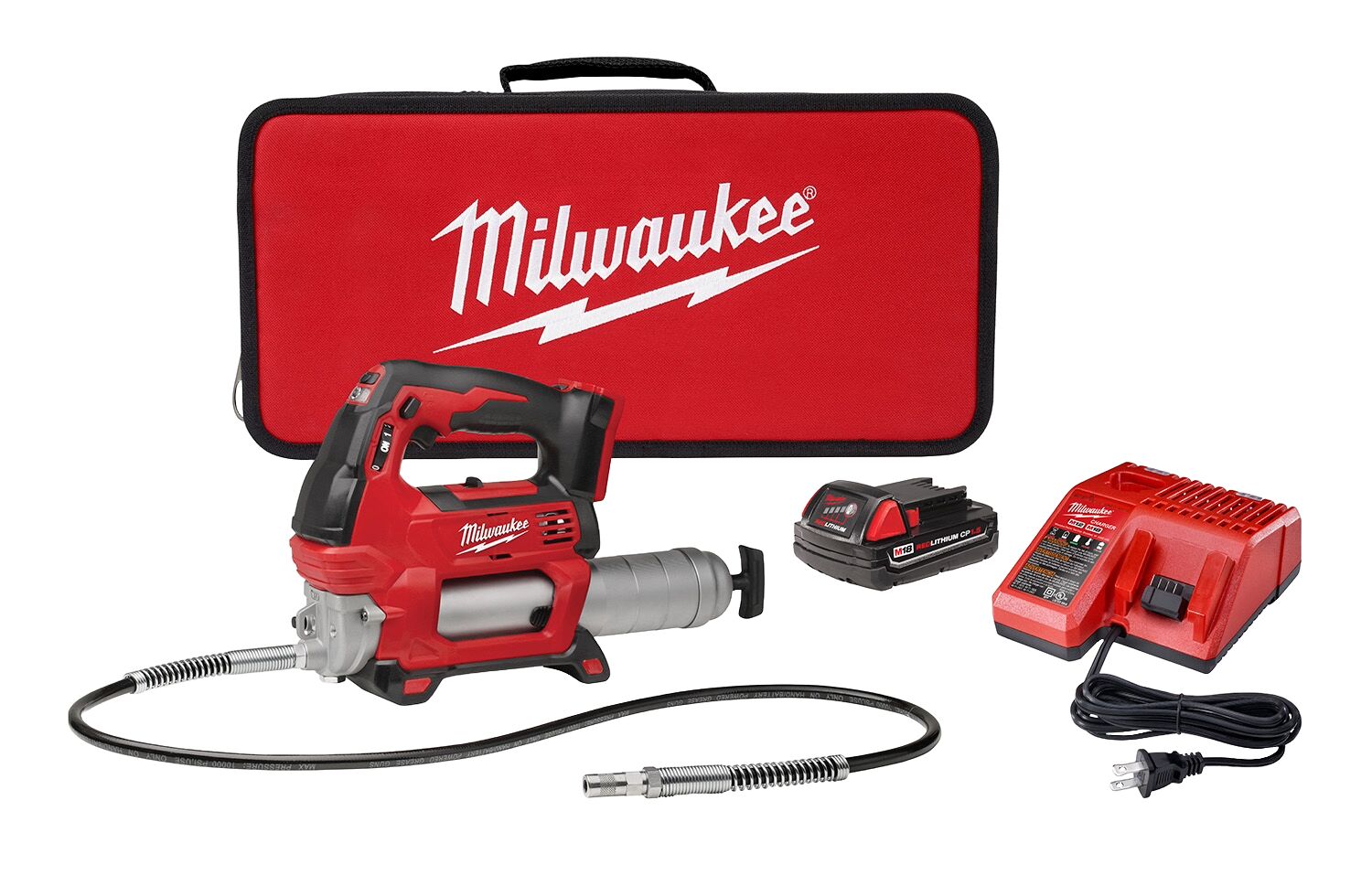 Milwaukee M18 Cordless 2-Speed Grease Gun Kit