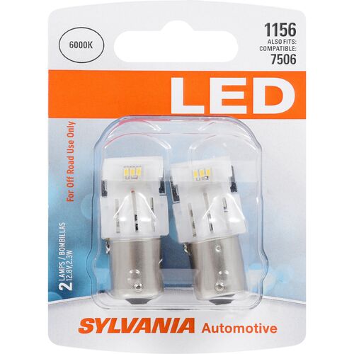 1156 White LED Mini Bulb - 2 Pack