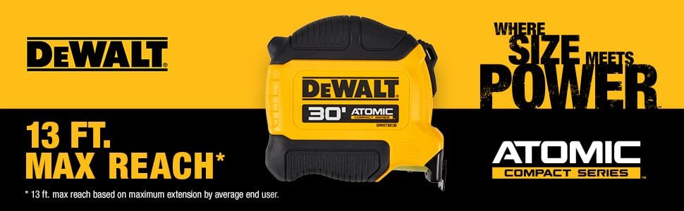 DEWALT Cinta métrica 25 Luz LED TOUGHSERIES™ DEWALT DWHT35268S