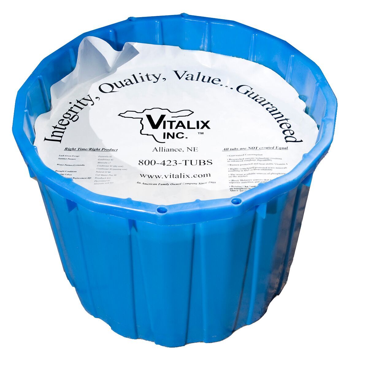 Vitalix Natural 22% - 200 lb Tub