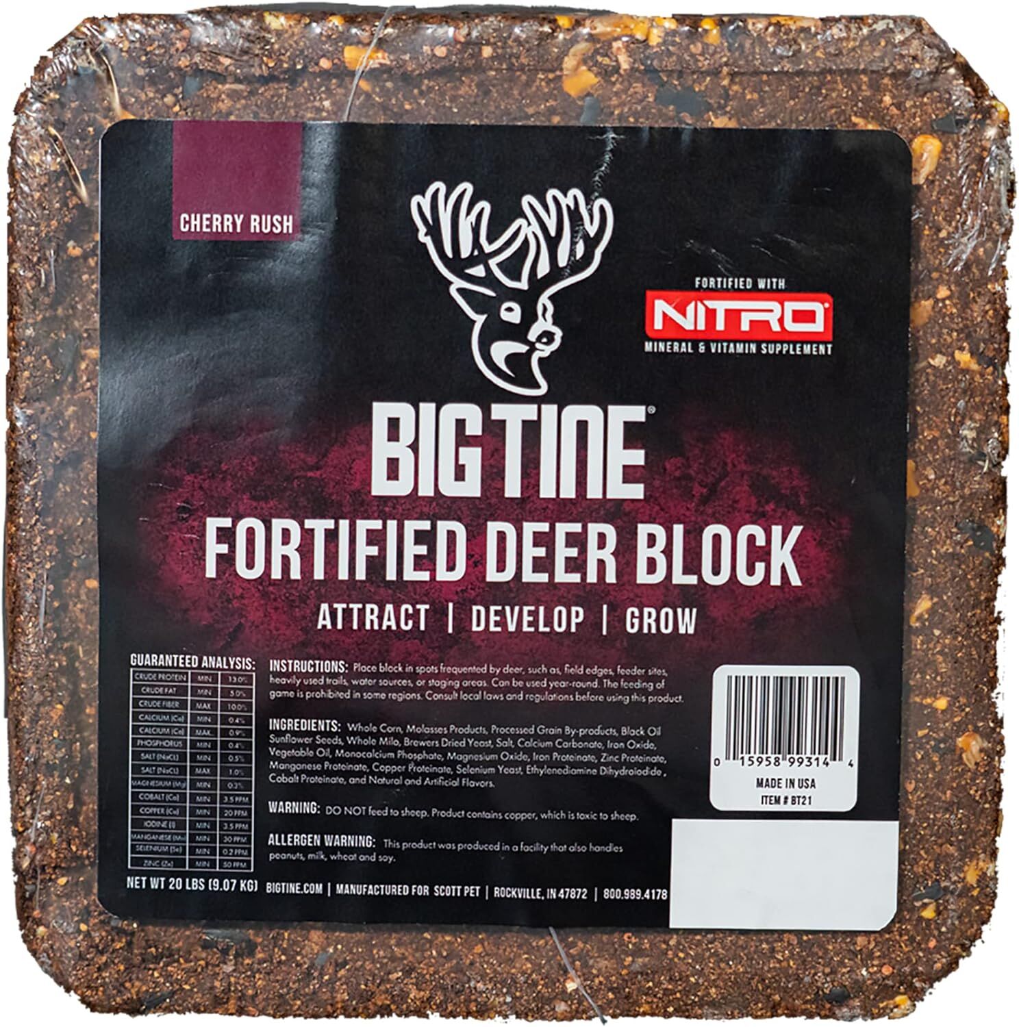 Big Tine Fortified Deer Block - 20 Lb