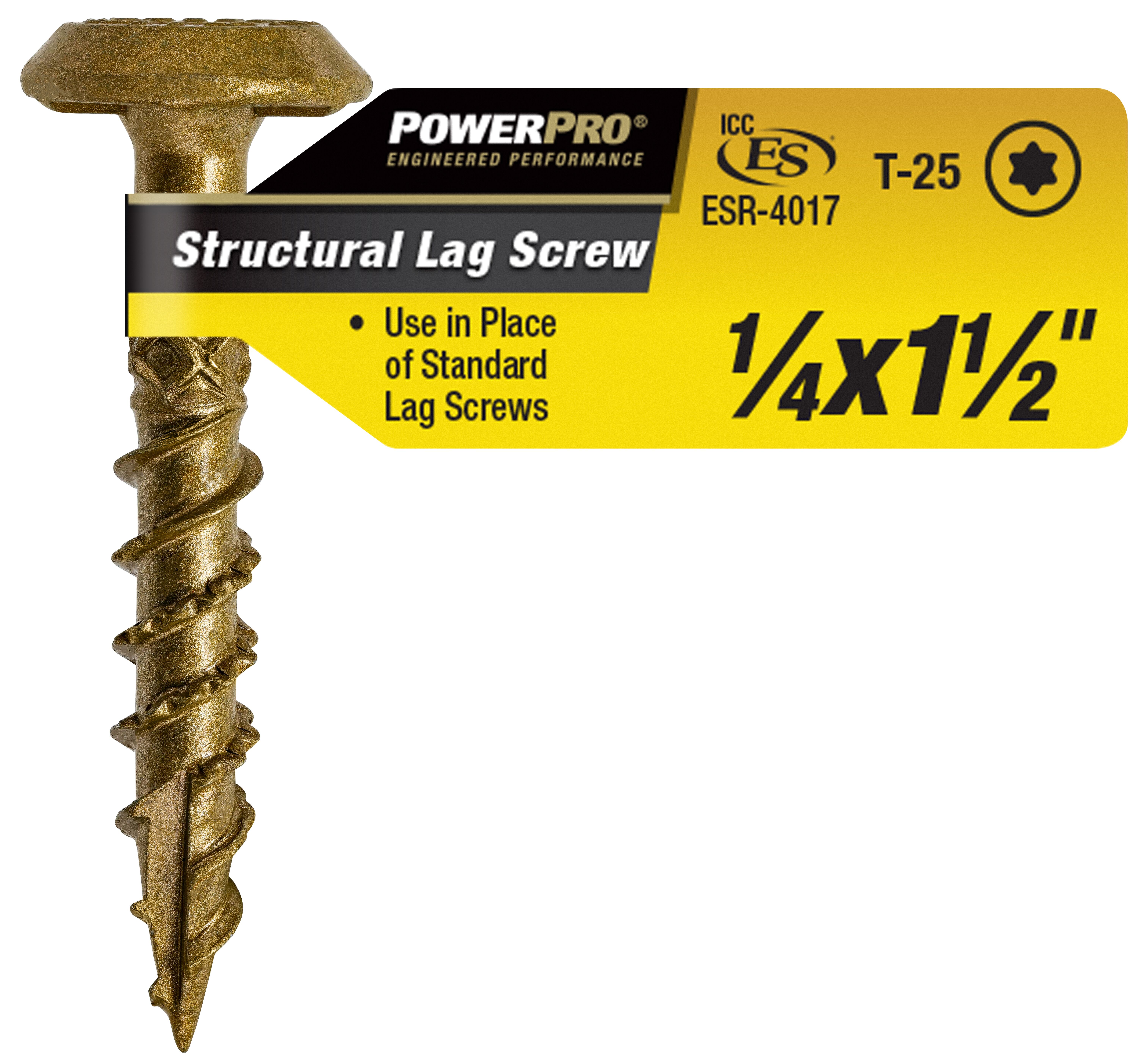 Power Pro Structural Lag Screw