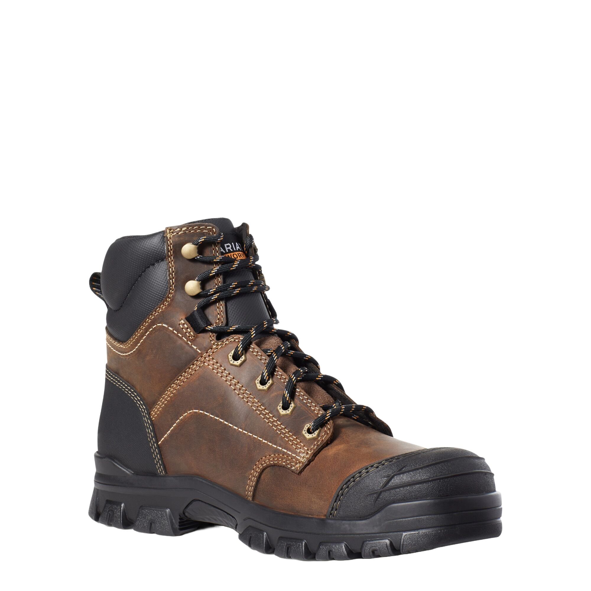 Men's Treadfast 6" Steel Toe Work Boot in Distressed Brown