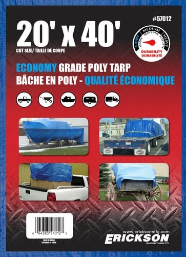 Blue Weave Tarp - 20' x 40'