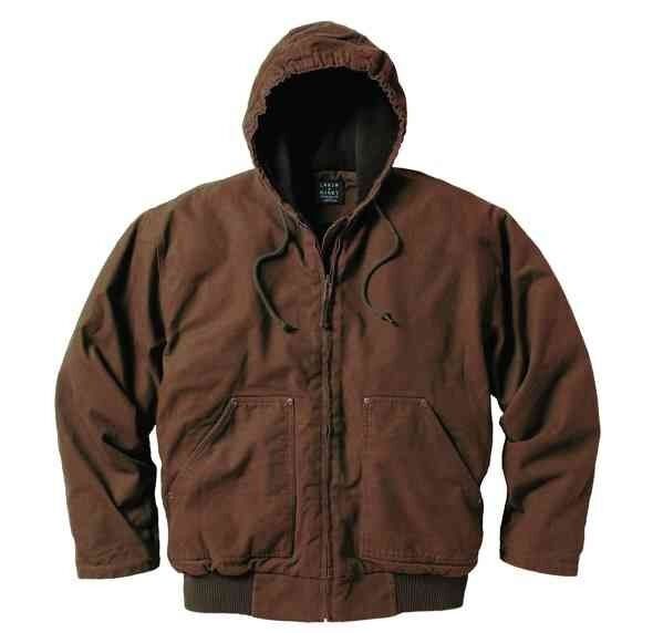Men's Insulated Duck Zip Front Hooded Jacket