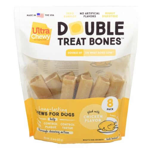 Double Treat Bones in Chicken Flavor - 8 Count