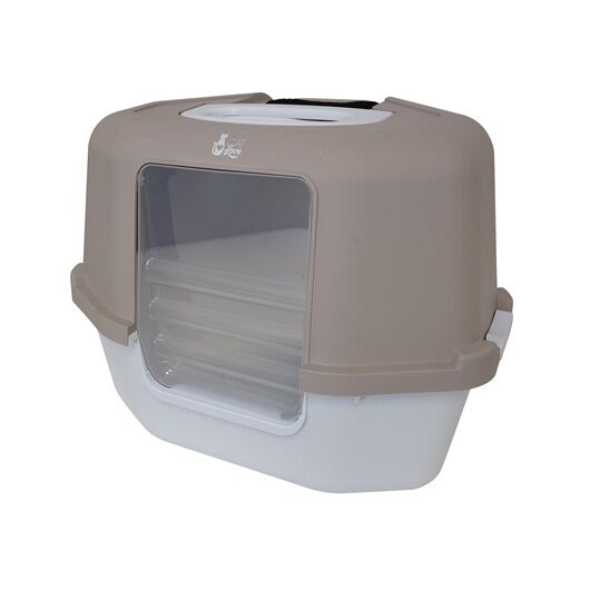 Catit Corner Litter Pan with Hood