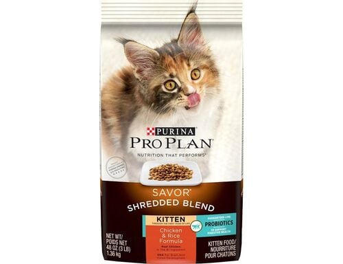 Savor Shredded Blend Kitten Chicken & Rice Formula Dry Cat Food - 3 Lb