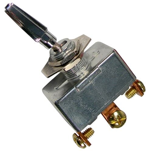 PICO On/Off Momentary Steel Chrome Toggle Switch - 50 Amps