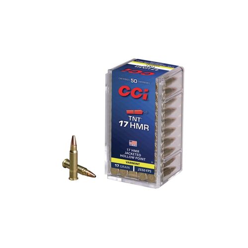 TNT 17 HMR 17 Grain JHP Ammunition - 50 Cartridges