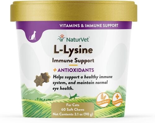 L-Lysine Plus Antioxidants Soft Chews Immune Supplement for Cats - 8 oz