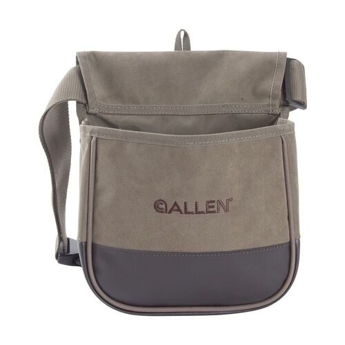 Green Canvas Double Compartment Shell Bag