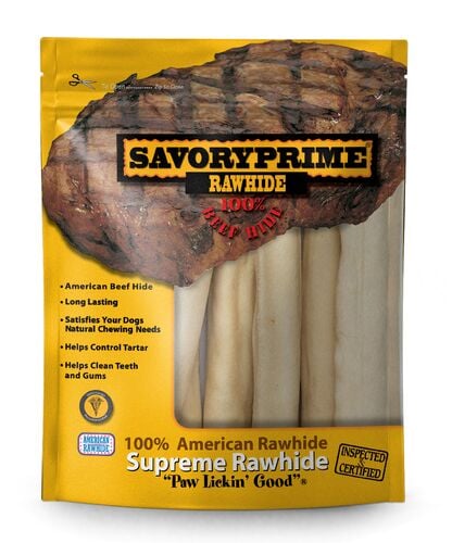 10" Supreme Retriever Roll White Rawhide - 8-Pack