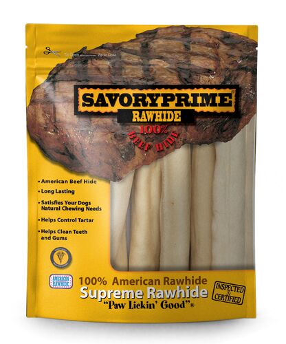 10" Supreme Retriever Roll White Rawhide - 8-Pack