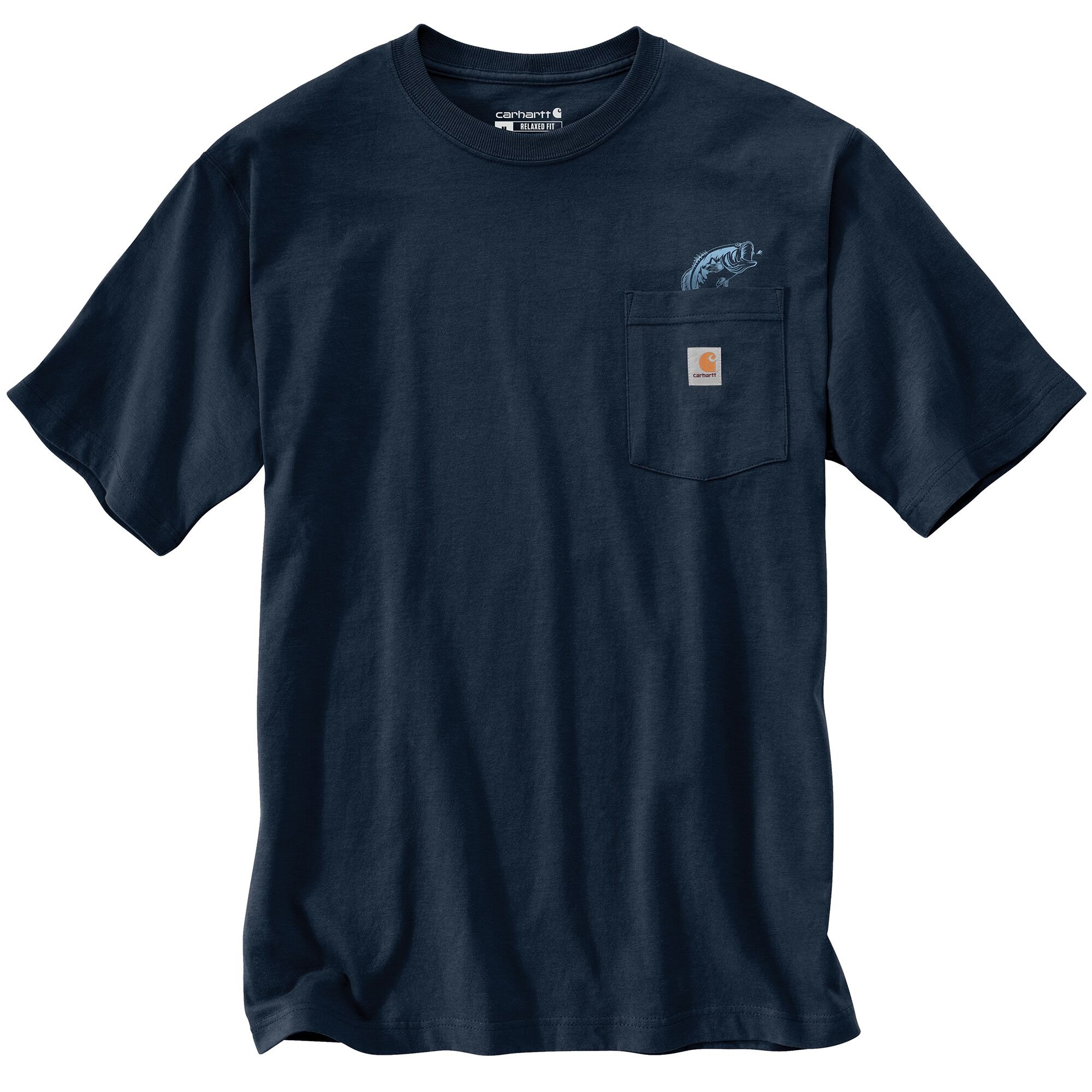 Carhartt Men's Relaxed Fit Lightweight Short-Sleeve Pocket Fish