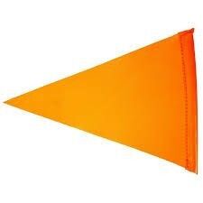 Replacement Orange Pennant Flag - 9" x 12"