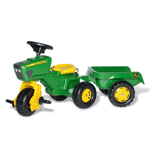3-Wheeled Pedal Tractor with Trailer