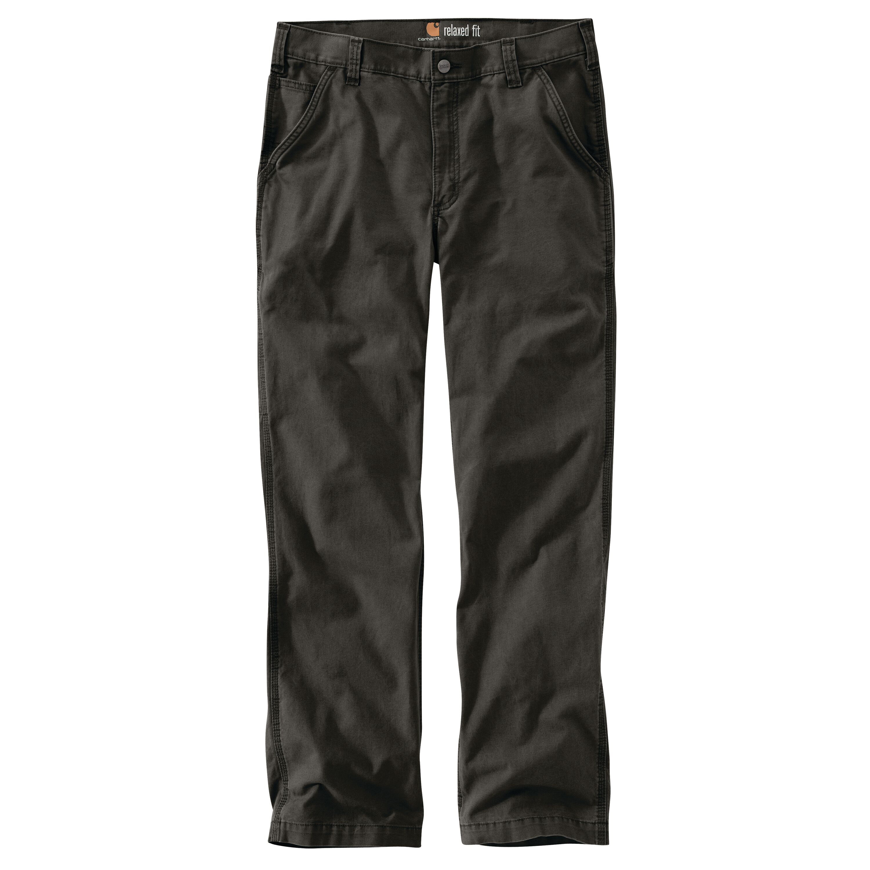 Men's Rugged Flex Relaxed Fit Canvas Work Pant in Peat