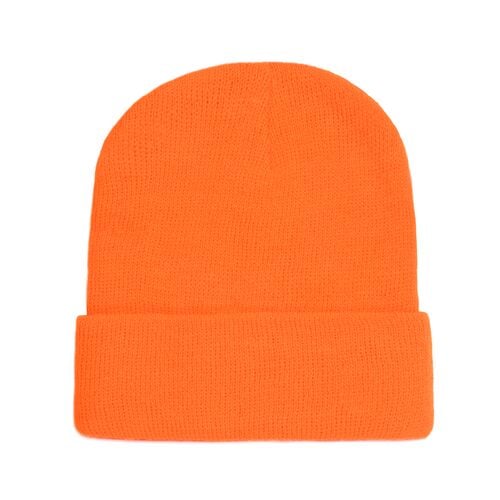 Men's Super Stretch Knit Hat in Blaze Orange