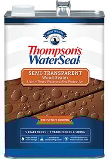 Chestnut Brown Semi-Transparent Waterproofing Stain - 1 Gallon