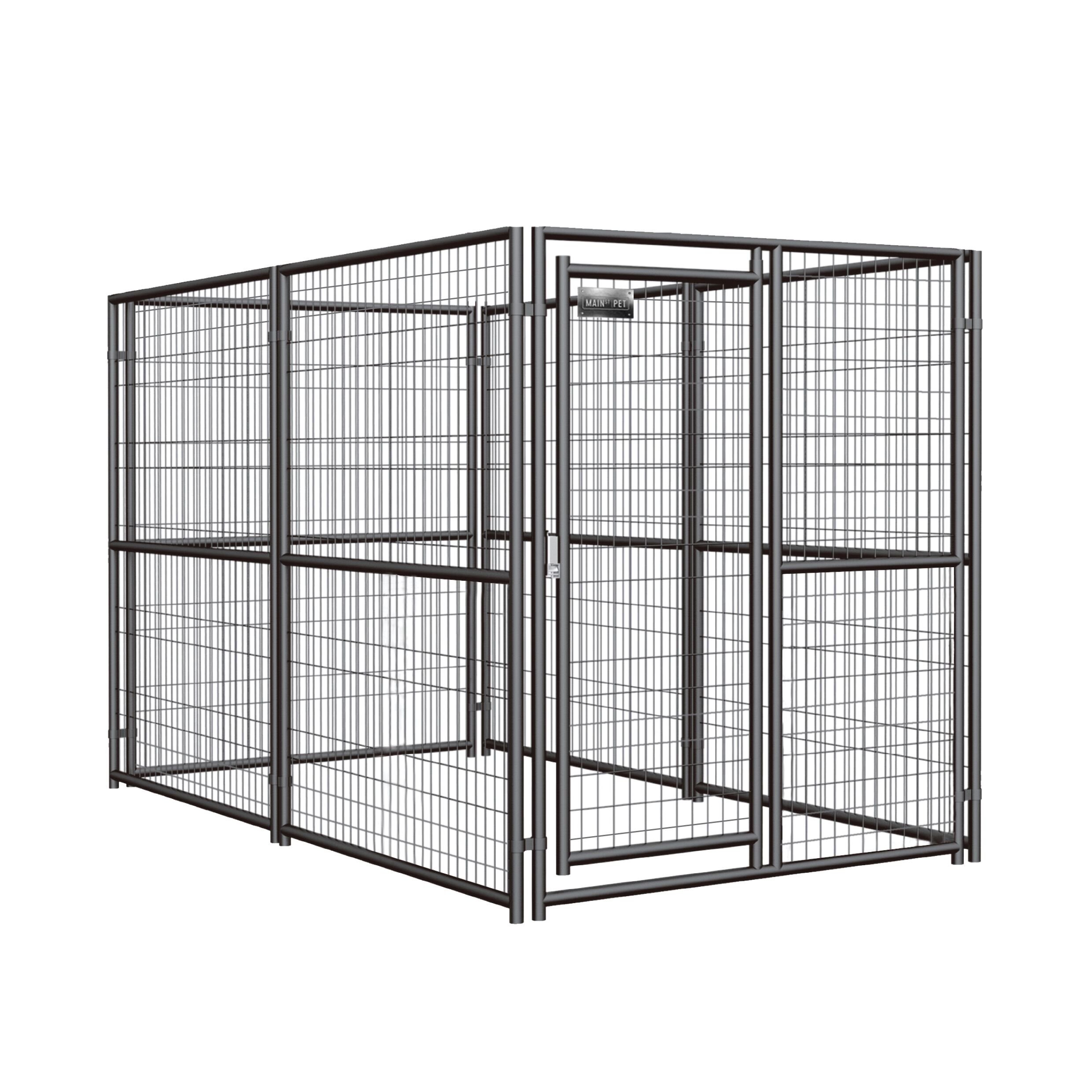 Metaltron 6' x 5' x 10' Black Welded Wire Pet Kennel