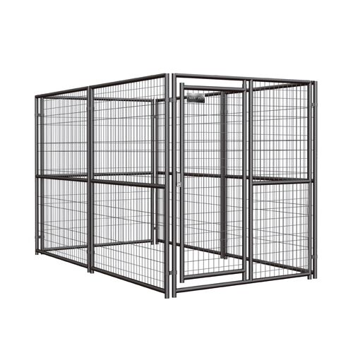 6' x 5' x 10' Black Welded Wire Pet Kennel