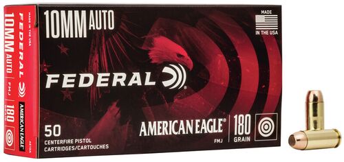 American Eagle 10mm 180 Grain FMJ Ammunition - 50 Rounds