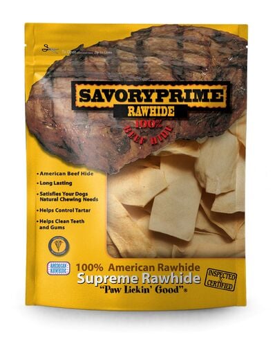 2"x6" Rawhide Chips Chicken - 1 Lb Bag