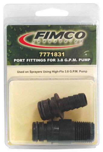 1/2" Hose & Barb Port Fitting Pack