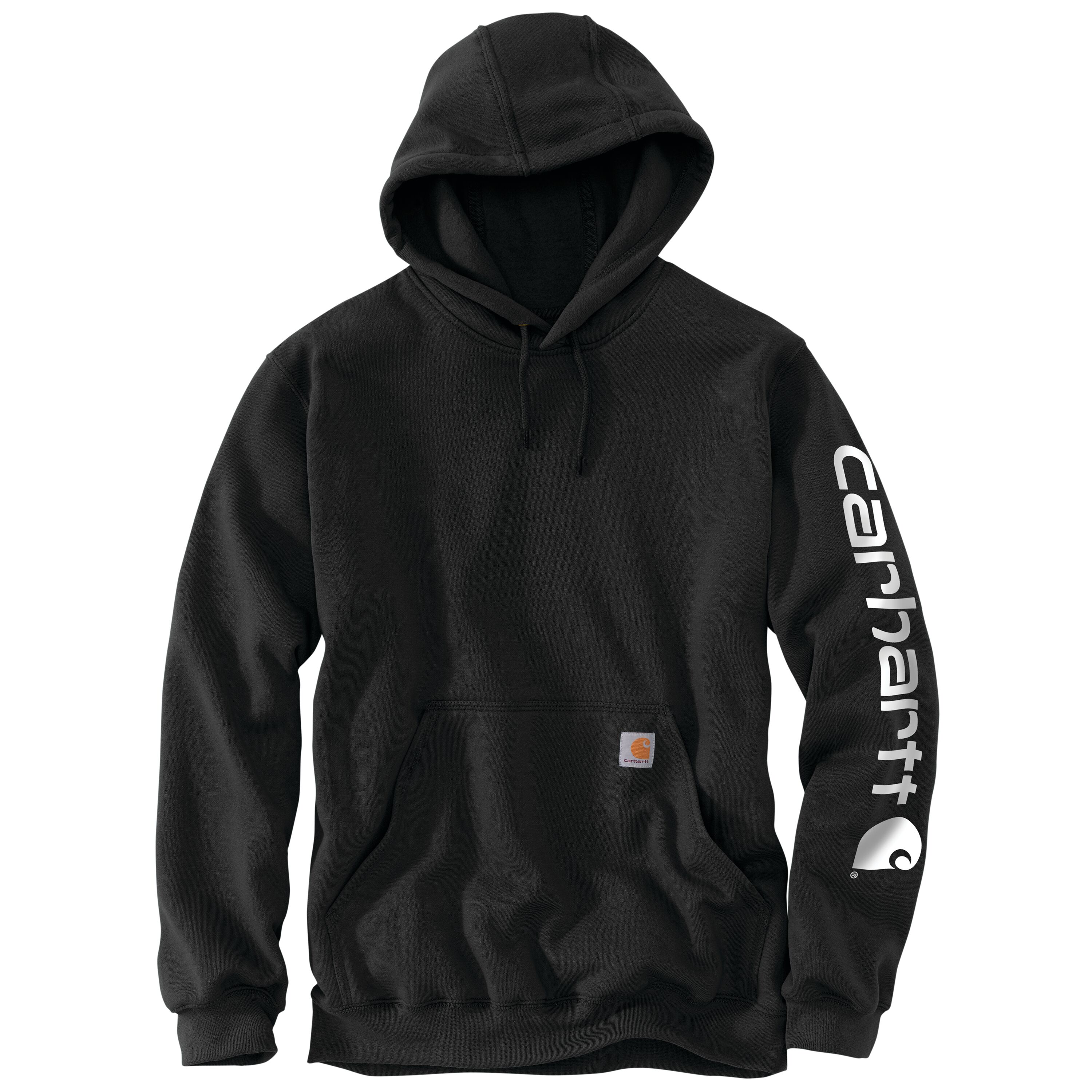 Men's Loose Fit Midweight Logo Sleeve Graphic Hoodie