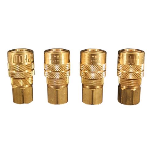 1/4" FNPT M-Style Coupler - 4 Pack