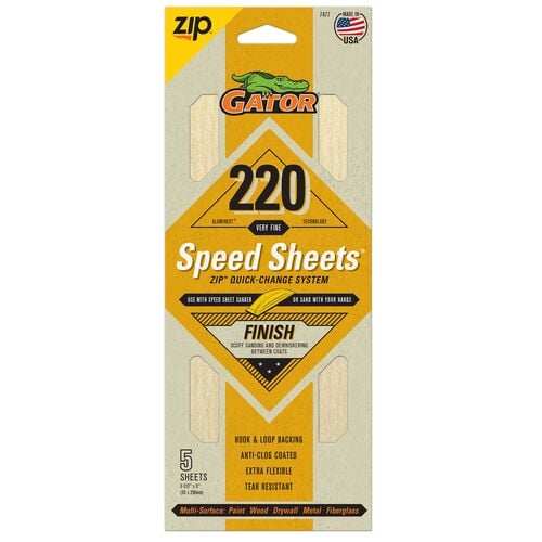 Speed Sheets 5-Pack - 220 Grit