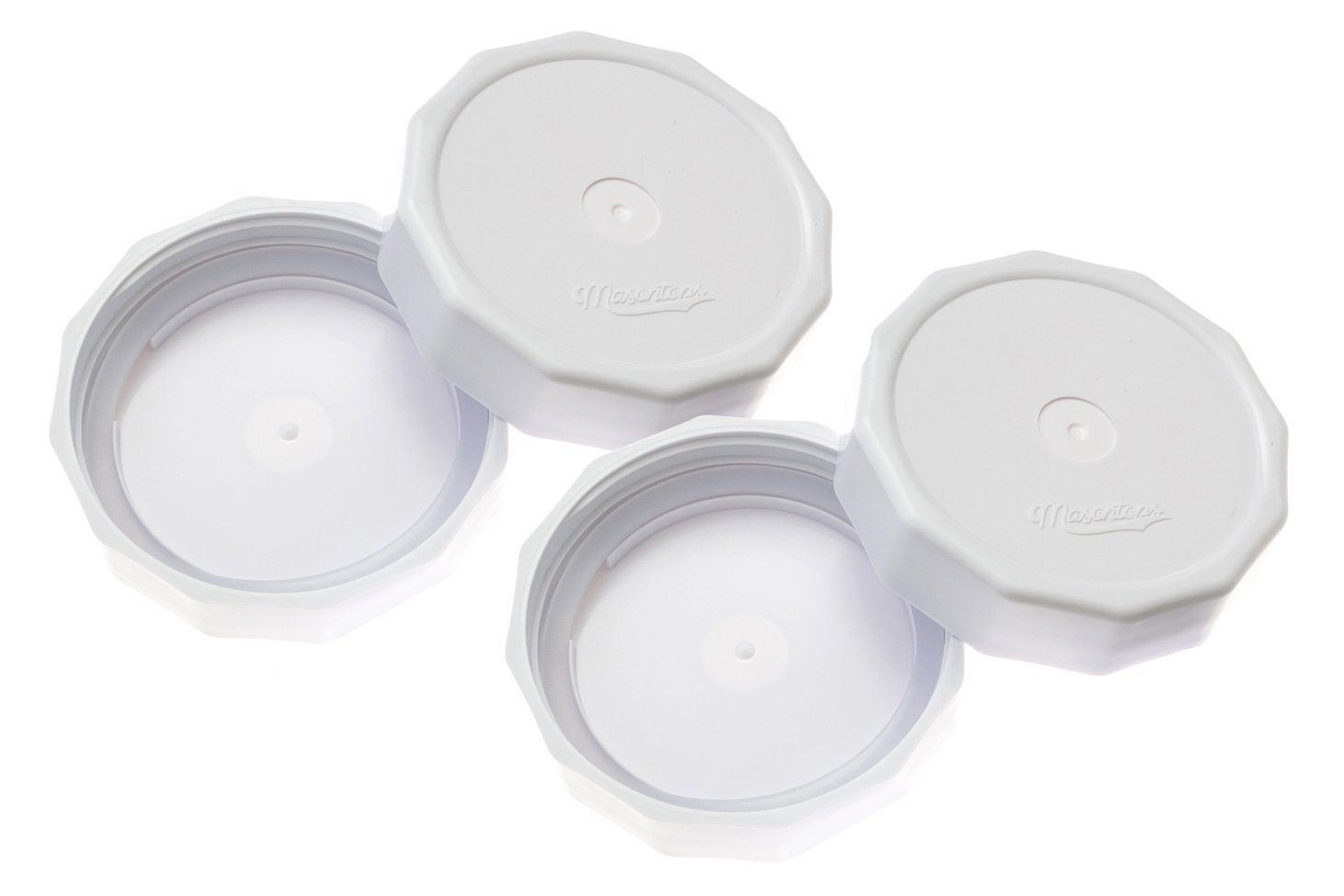 White Tough Top Airtight Lids - 4 Pack