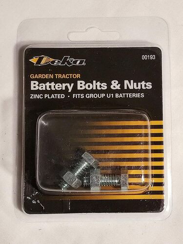 Wire Bolt With Nut 2 Pack