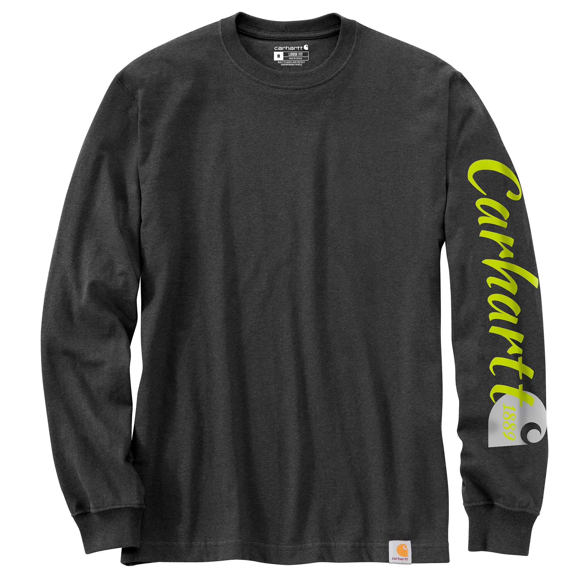 【Carhartt】 ★ S/S  RUN T-SHIRT ★ LOOSE FIT Carhartt Men's Loose Fit Heavyweight Long Sleeve Script