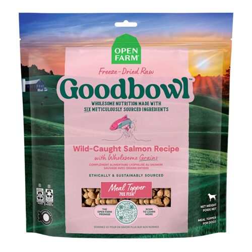 Goodbowl Salmon Freeze Dried Raw Meal Topper Dog Food - 8 oz