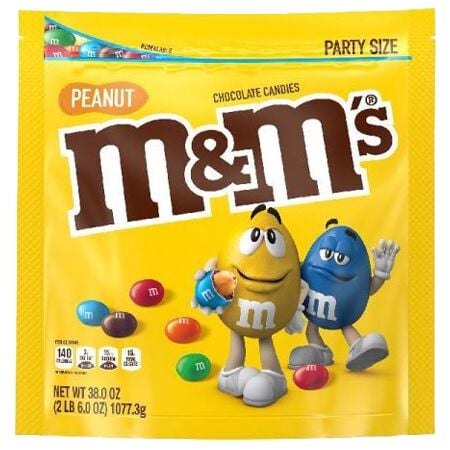 Peanut Chocolate Candy - 38 oz Party Size Bag