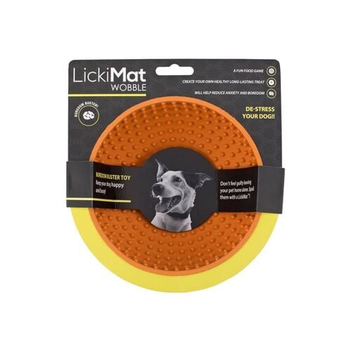 Dog Orange Wobble Bowl Mat