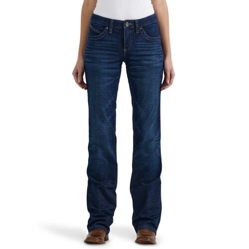 Women's Mid-Rise Bootcut Ultimate Riding Jean Q-Baby in Boot Scootin