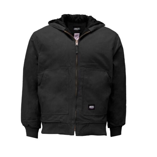 Men's Insulated Duck Zip Front Hooded Jacket